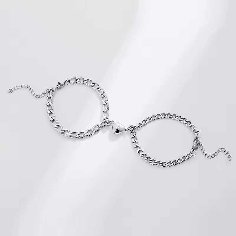 HeartLink Couple Bracelets