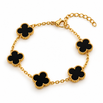 Midnight Clover Bracelet