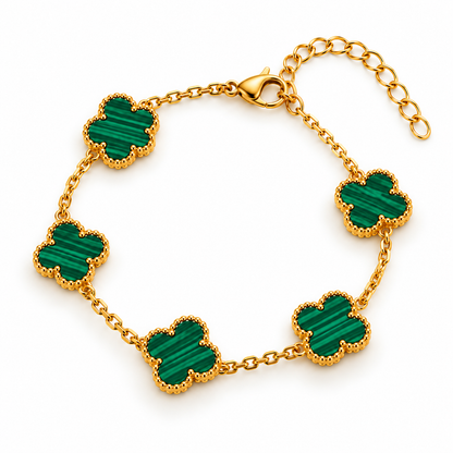 Midnight Clover Bracelet