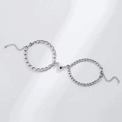 HeartLink Couple Bracelets
